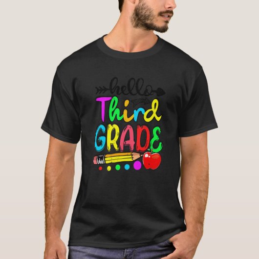 ハロー3年生ハッピーファースト1日目チーム3年生 Tシャツ (正面)