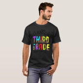 ハロー3年生先生キッズ新学期第3 Tシャツ (正面フル)