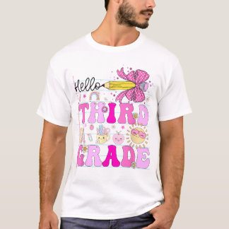 ハロー3年生新学期ペンシルコケット Tシャツ