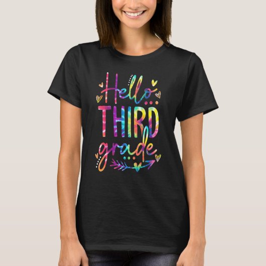 ハロー3年生絞り染め1日目 Tシャツ (正面)