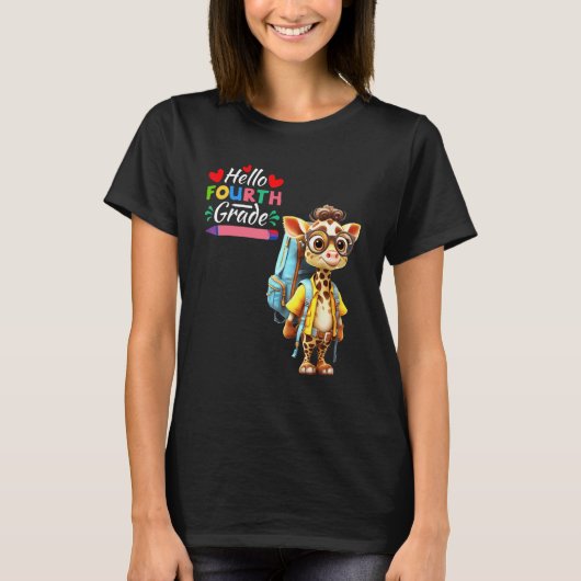 ハロー4年生キリン Tシャツ (正面)