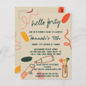 ハロー40フォーティワイナリーランチ誕生日 ポストカード (正面/裏面)