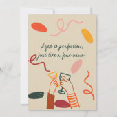 ハロー40フォーティワイナリーランチ誕生日 招待状 (裏面)