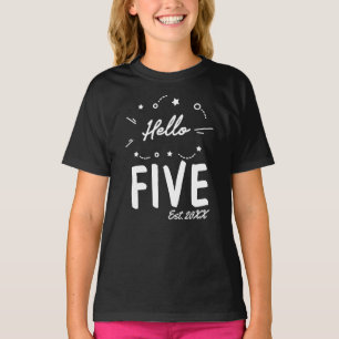 ハロー5カスタム誕生日5th Tシャツ