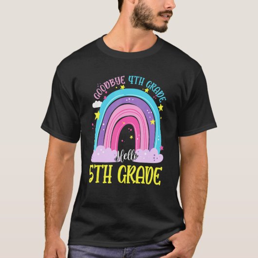 ハロー5年生先生学生新学期ライ Tシャツ (正面)