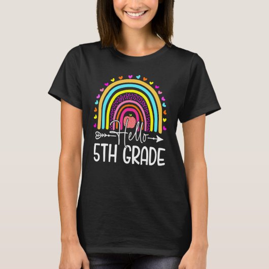 ハロー5年生先生新学期Ra Tシャツ (正面)
