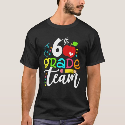 ハロー6年生チームHappy First Day of School Tシャツ (正面)