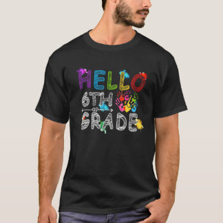 ハロー6年生新学期ティーファーストデイスクール Tシャツ