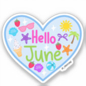 ハロー6月 シール (正面)