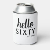 ハロー60パーソナライズされた誕生日 缶クーラー (缶裏面)