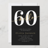 ハロー60歳60歳の誕生日パーティー 招待状 (正面)