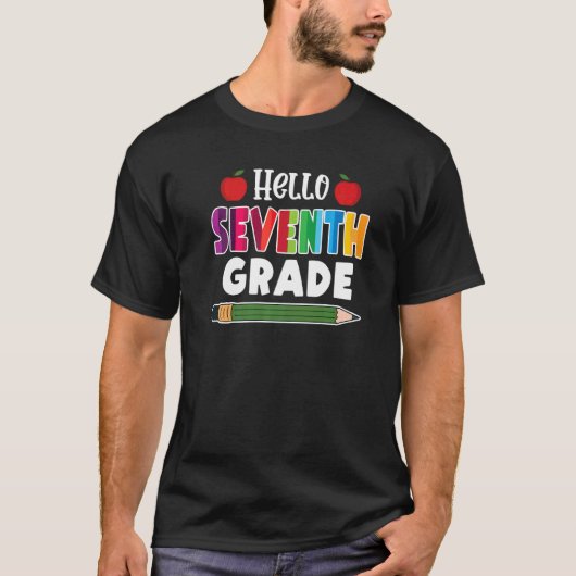 ハロー7年生チーム7年生新学期 Tシャツ (正面)
