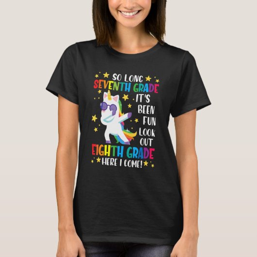 ハロー8年生先生学生新学期ウニ Tシャツ (正面)