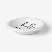 ハロー90ミニマシンプルリスト90th誕生日パーティー ペーパーボウル (傾斜あり)