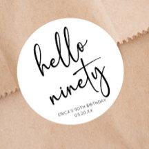 ハロー90ミニマシンプルリスト90th誕生日パーティー
