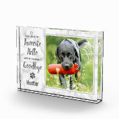 ハロー・お気に入りのハーロー・ハーベスト・グッドバイ・ペット記念碑 フォトブロック (右)