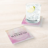 ハロー·ウィークエンド ガラスコースター (アングル)