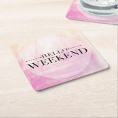 ハロー·ウィークエンド スクエアペーパーコースター (アングル)