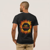 ハロー・オータム・メイプルリーフリース Tシャツ (裏面フル)