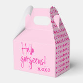 ハロー ゴージャス XOXO ピンク チック フェイバーボックス (裏面サイド)