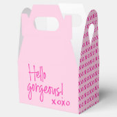 ハロー ゴージャス XOXO ピンク チック フェイバーボックス (オープン)