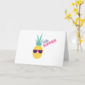 ハロー・サマー カード (黄色い花)