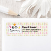 ハロー・サマー・ポップスライス・アンド・アイス・クリーム ラベル (インサイチュ)