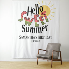 ハロー スイート サマー プールパーティー 誕生日 バックドロップ タペストリー