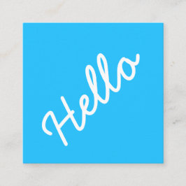 ハロー – スクエア – スカイブルー スクエア名刺