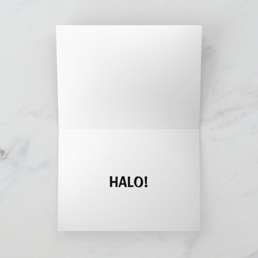 ハロー・スノーエンジェルと言いたかった カード (内部)