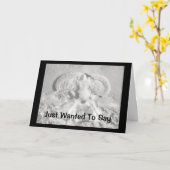 ハロー・スノーエンジェルと言いたかった カード (黄色い花)