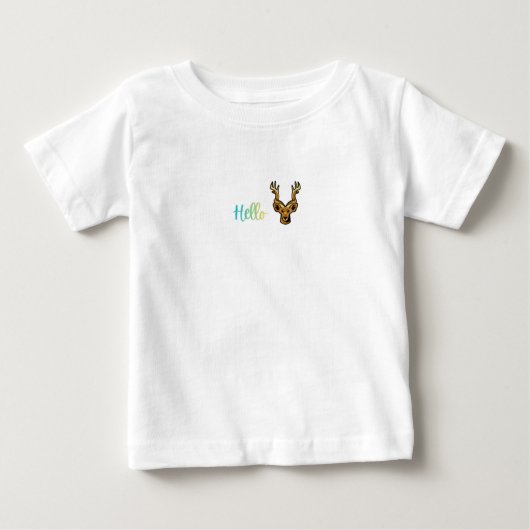 ハロー・ディアー ベビーTシャツ (正面)