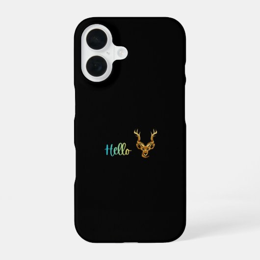ハロー・ディアー iPhone 16ケース (裏面)