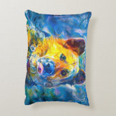 ハロー:ドイツの羊飼いのポートレート アクセントクッション (裏面(縦))