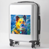 ハロー：ドイツの羊飼いのポートレート シール (スーツケース)