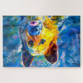 ハロー：ドイツの羊飼いのポートレート ジグソーパズル (横)