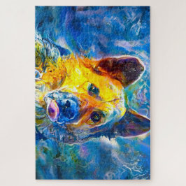 ハロー:ドイツの羊飼いのポートレート ジグソーパズル