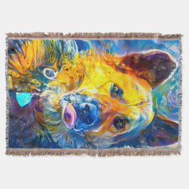 ハロー：ドイツの羊飼いのポートレート スローブランケット