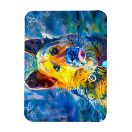 ハロー：ドイツの羊飼いのポートレート マグネット