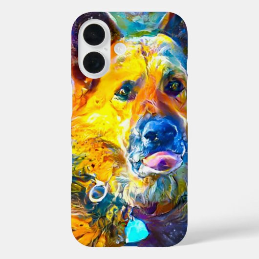 ハロー：ドイツの羊飼いのポートレート Case-Mate iPhoneケース (裏面)