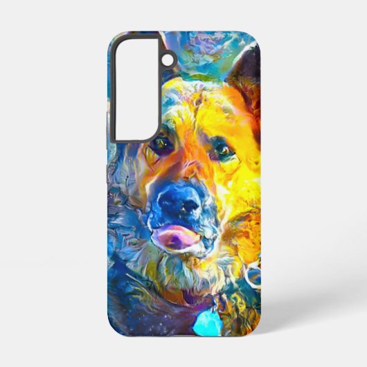 ハロー：ドイツの羊飼いのポートレート SAMSUNG GALAXYケース (裏面)