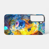 ハロー：ドイツの羊飼いのポートレート SAMSUNG GALAXYケース (裏面横)