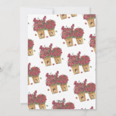 ハロー ネイバー バレンタインデー ホリデー カード (裏面)