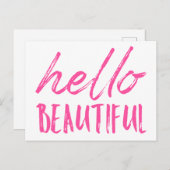 ハロー・ビューティフル ポストカード (正面/裏面)