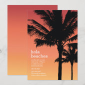 ハロー ビーチーズ ブライズメイド パーティー 招待状 (正面/裏面)