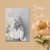 ハロー フィフティ シンプル ソフト ウェーブ バースデー インビテーション