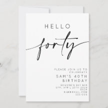 ハロー フォーティ 40歳の誕生日