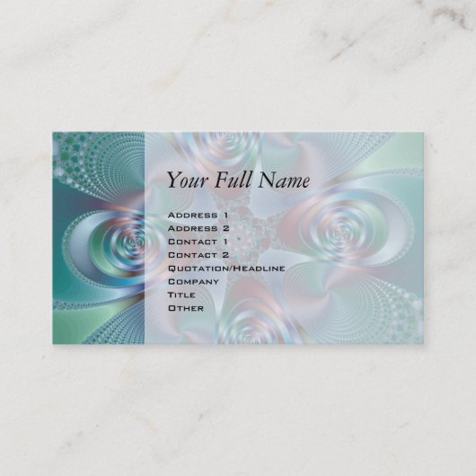 ハロー – フラクタル 名刺 (正面)