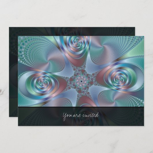 ハロー – フラクタル 招待状 (正面/裏面)