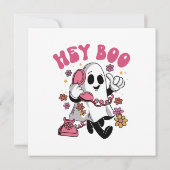 ハロー・ブー - グルービー・ゴースト・ハロウィン 招待状 (裏面)